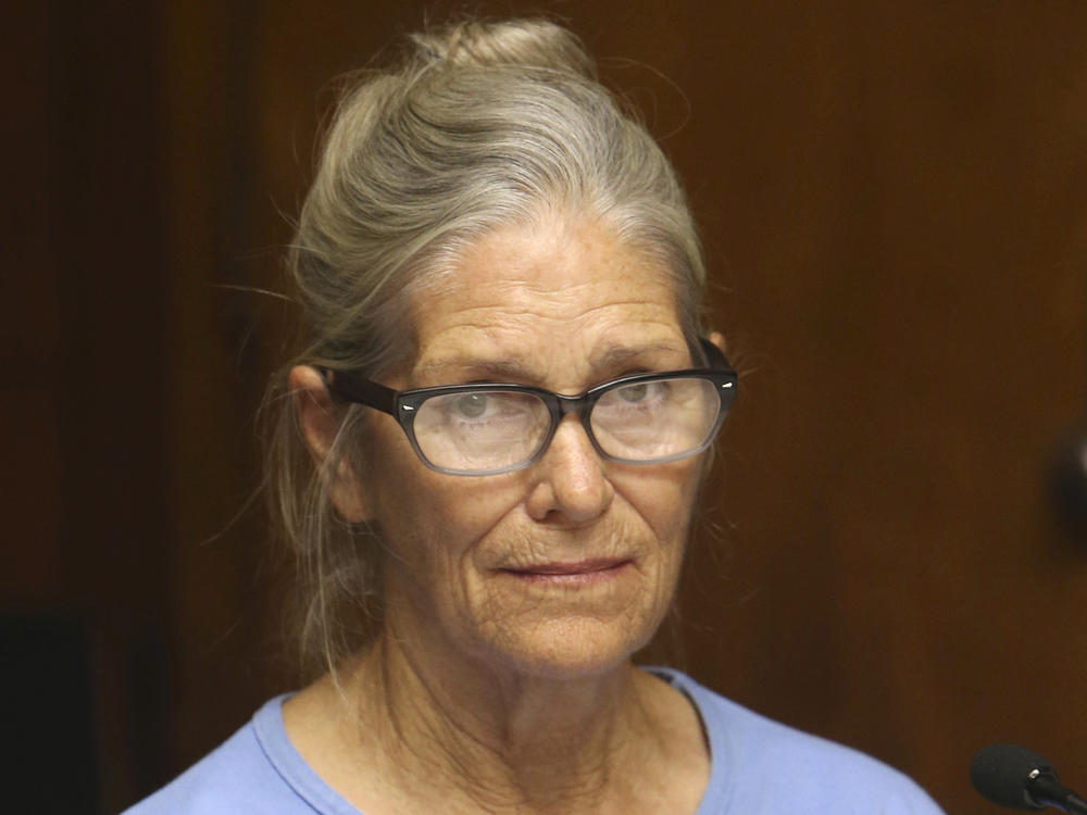 Leslie Van Houten attends her parole hearing at the California Institution for Women on Sept. 6, 2017 in Corona, Calif.