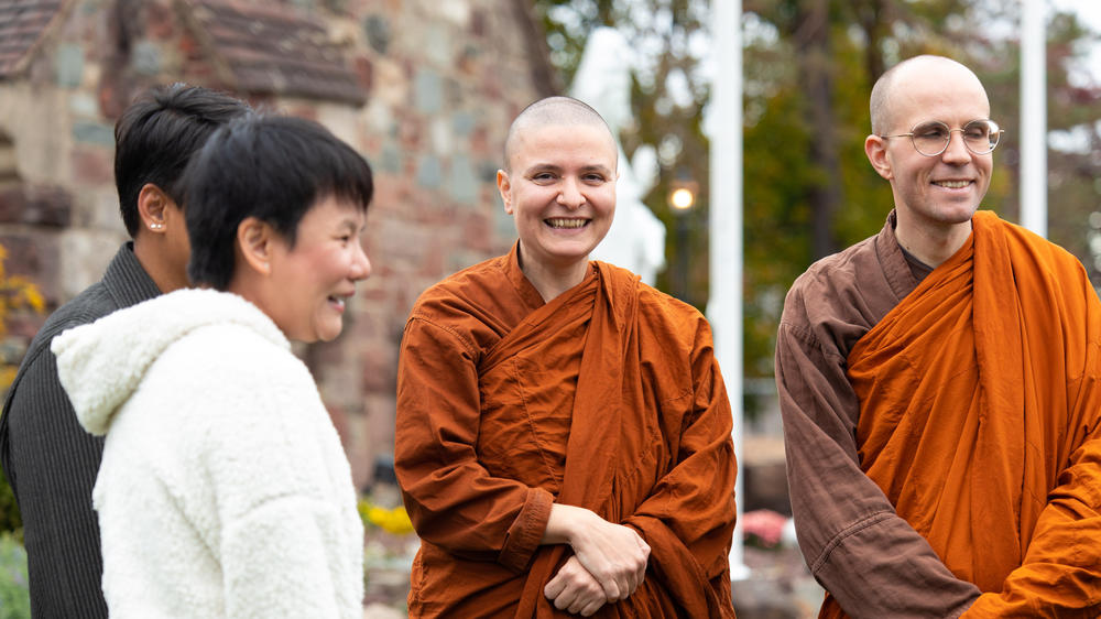 Ayyā Somā (left) and Bhante Suddhāso (right), the co-founders of Empty Cloud Monastery.