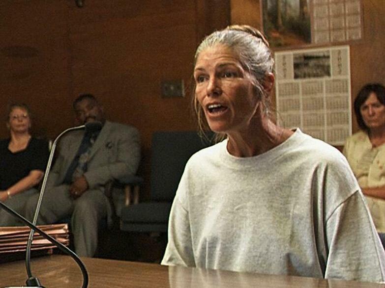 Leslie Van Houten is now living in a halfway house in California, after an appeals court upheld her grant of parole. She's seen here speaking to Board of Prison Terms commissioners in 2002.