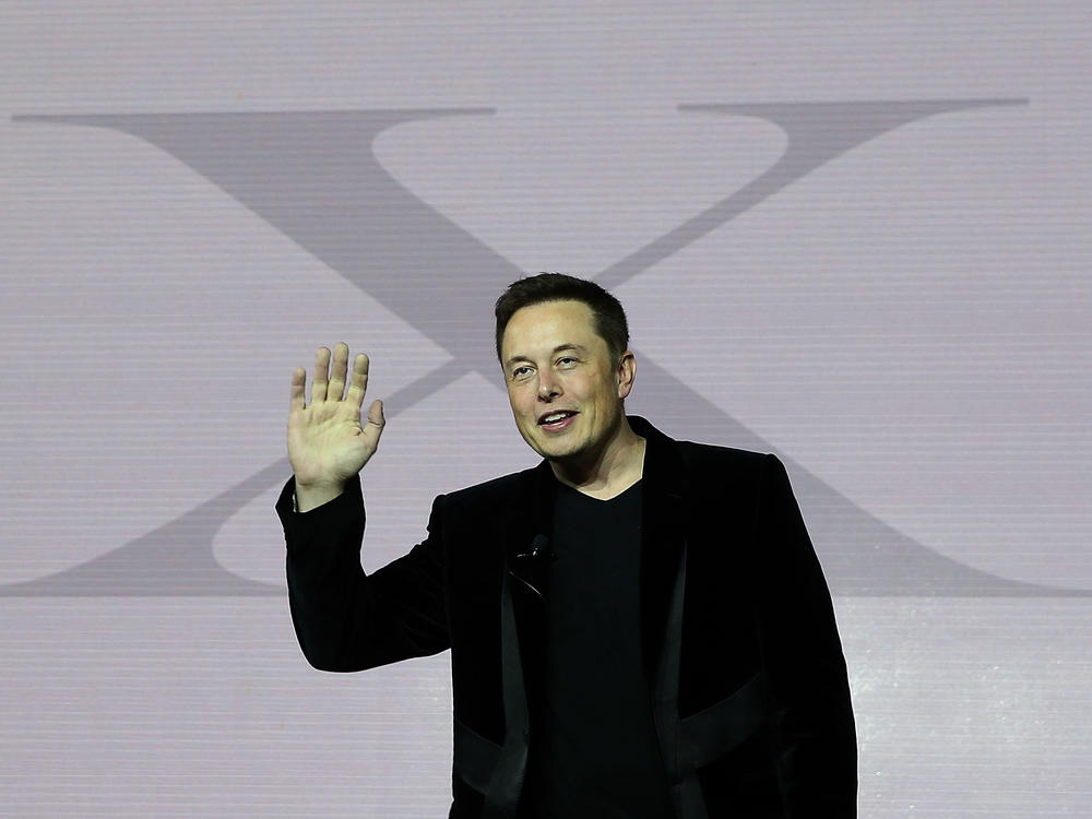 Tesla CEO Elon Musk speaks during an event to launch the new Tesla Model X Crossover SUV on Sept. 2015 in Fremont, California. The billionaire has a long-time affinity for the letter 