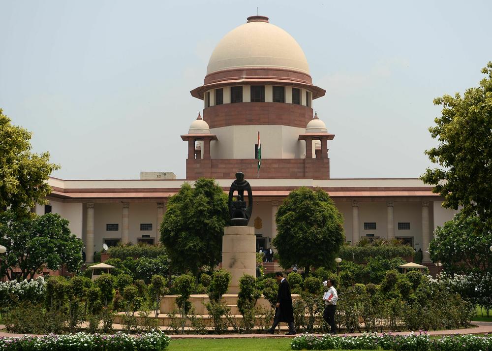 India's Supreme Court building is seen in New Delhi in 2018.