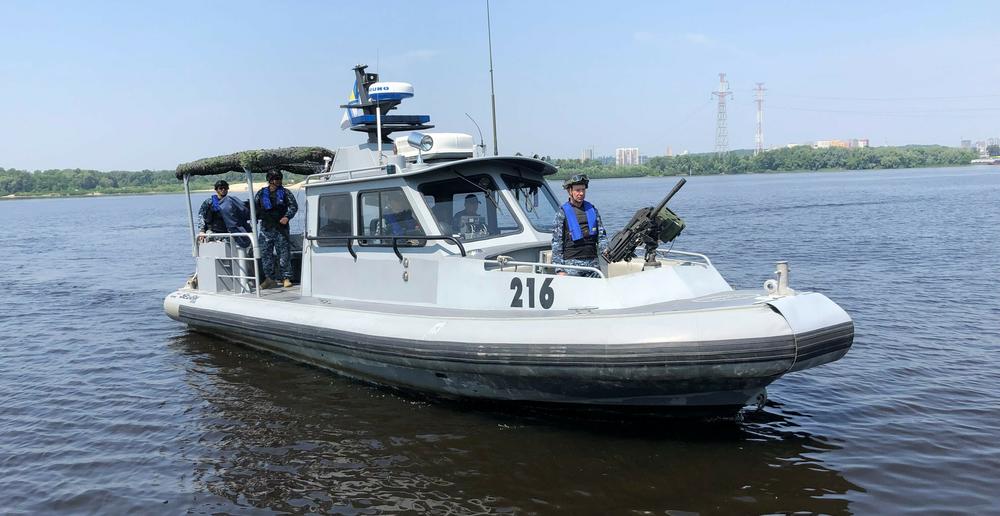 The United States last year provided about a dozen of these 34-foot patrol boats that Ukraine uses on the Dnipro River, which runs the length of Ukraine, north to south. However, Russia's navy still dominates the Black Sea off Ukraine's southern coast.