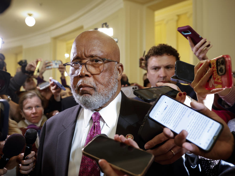 U.S. Rep. Bennie Thompson (D-MS), Chair of the House Select Committee to Investigate the January 6th Attack on the U.S. Capitol, speaks to the media after the committee voted to subpoena former President Donald Trump.