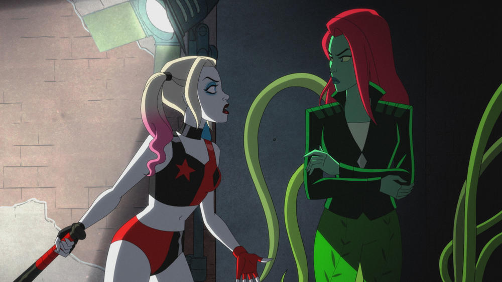 Kaley Cuoco and Lake Bell voice Harley and Poison Ivy on <em>Harley Quinn.</em>