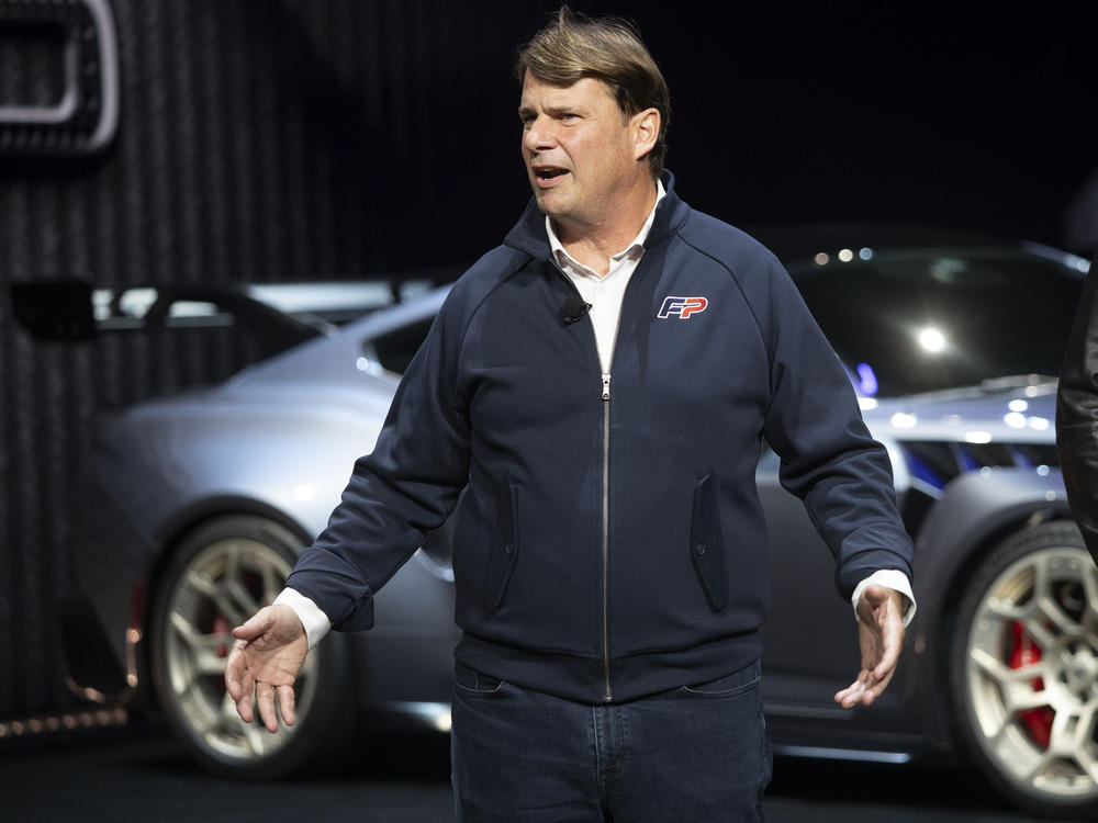 Ford CEO Jim Farley speaks at the reveal of the new Mustang GTD at the 2023 North American International Detroit Auto Show in Detroit on Sept. 13, 2023. Farley said on Wednesday Ford had presented four increasingly generous offers without any substantive counter proposal from the union.