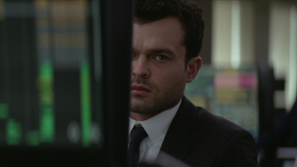 <em>Fair Play</em> is a blunt, withering workplace/domestic melodrama hybrid, an all-too-real depiction of the curdling of a relationship contaminated by intense ambition and jealousy. Above, Alden Ehrenreich as Luke.