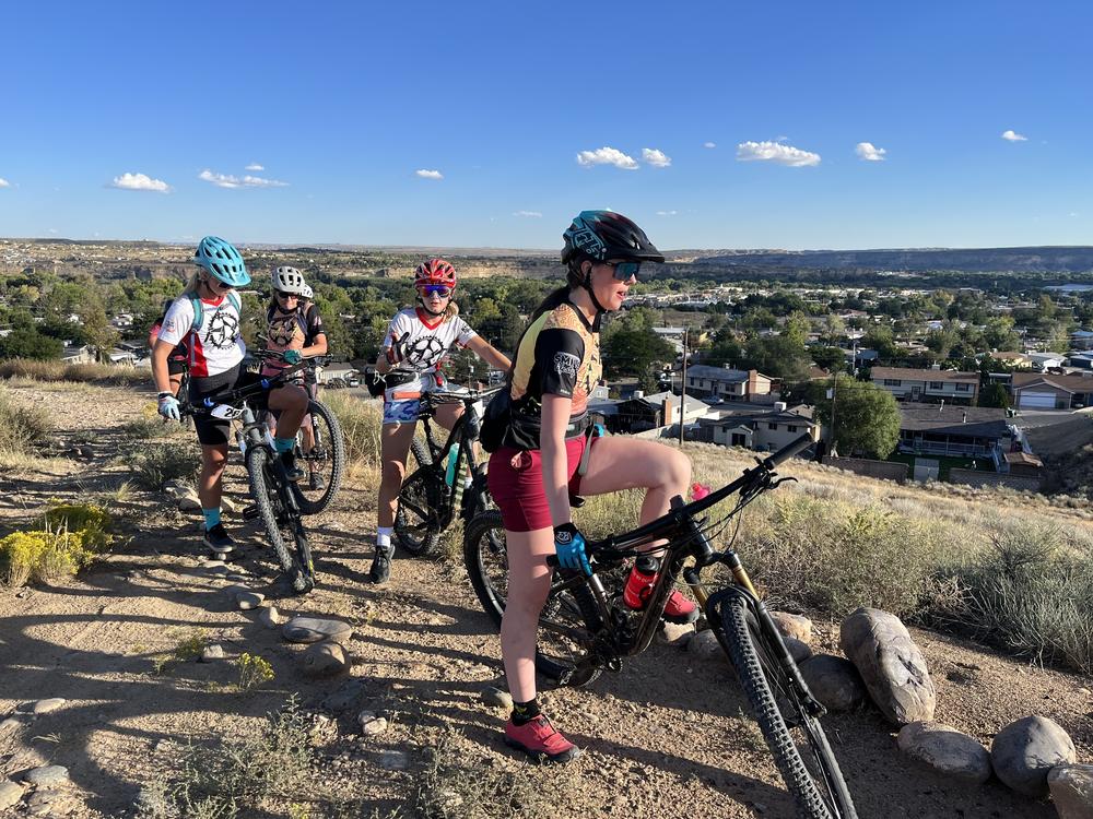 An after school mountain biking club in Farmington, a town that's trying to diversify away from just oil and gas.