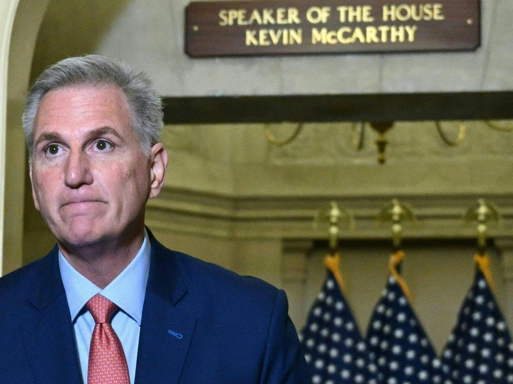 House Speaker Kevin McCarthy continues to battle a group of conservatives who oppose any short-term spending bill ahead of a likely government shutdown.
