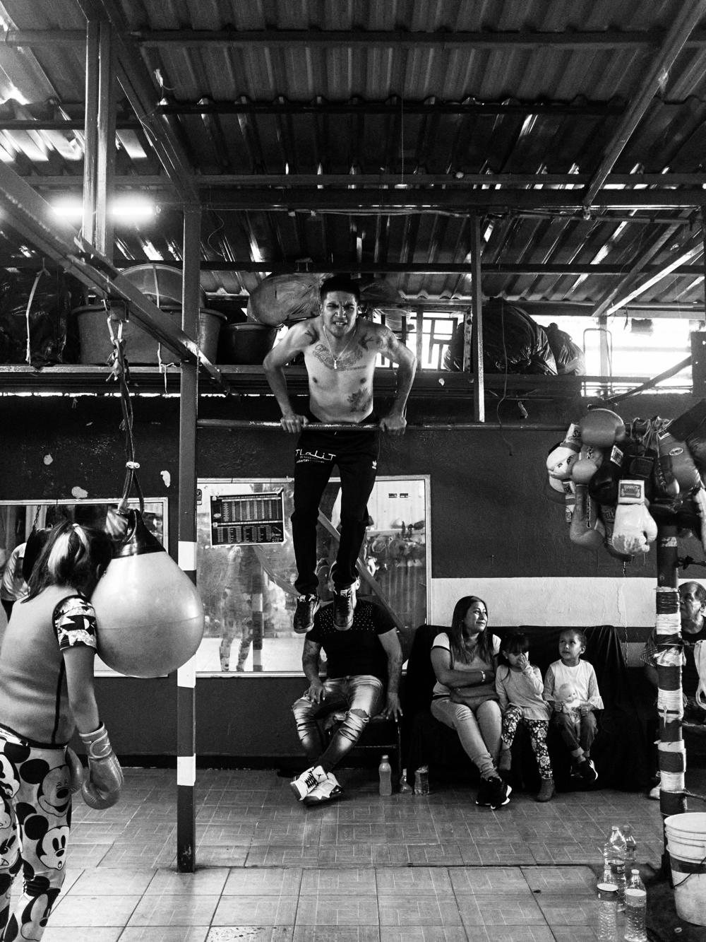 Karel Smith Johnson at Gym De Box Horacio Ramirez in Acueducto, Ciudad de México