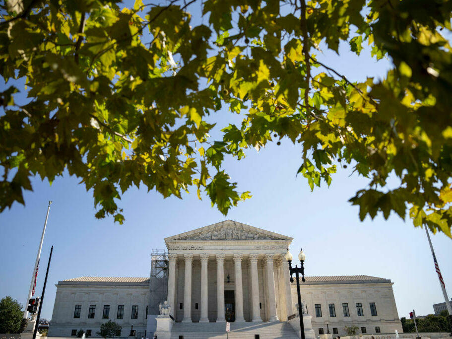 A view of the U.S. Supreme Court Monday in Washington, D.C., the first day of its new term.