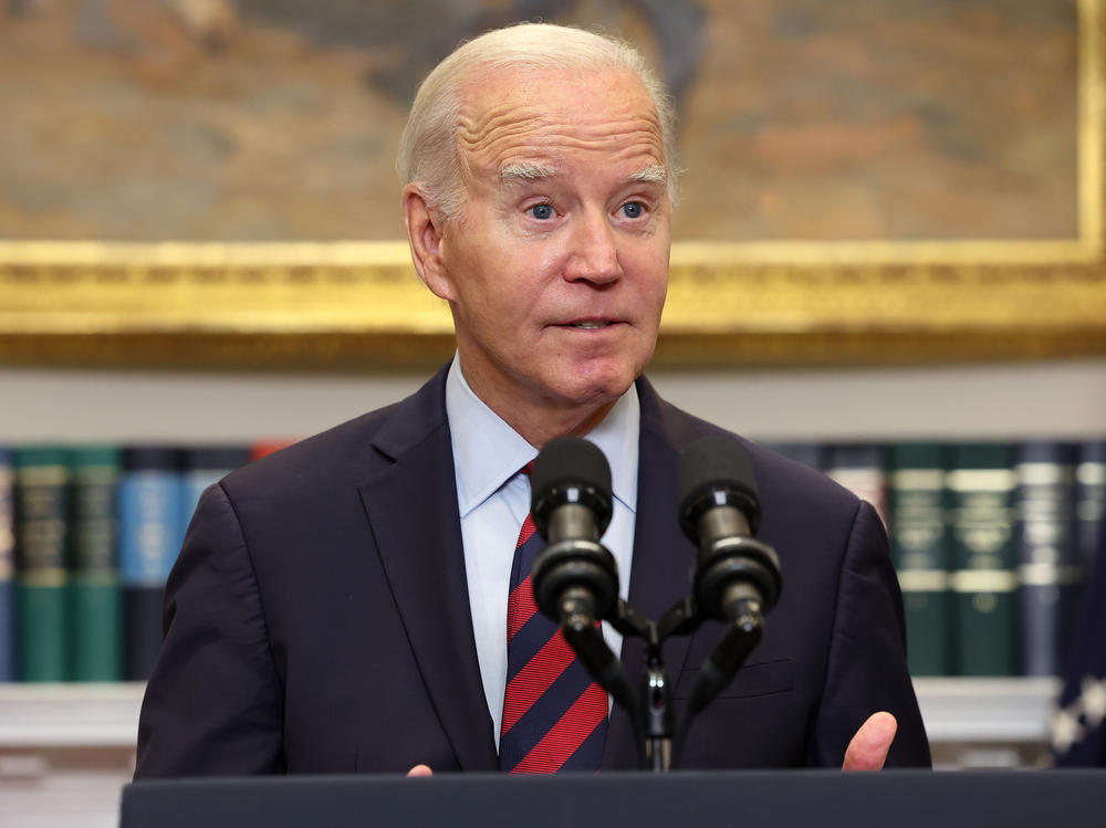 President Biden told reporters on Wednesday that he's worried about the fate of his $24 billion request for Ukraine aid.