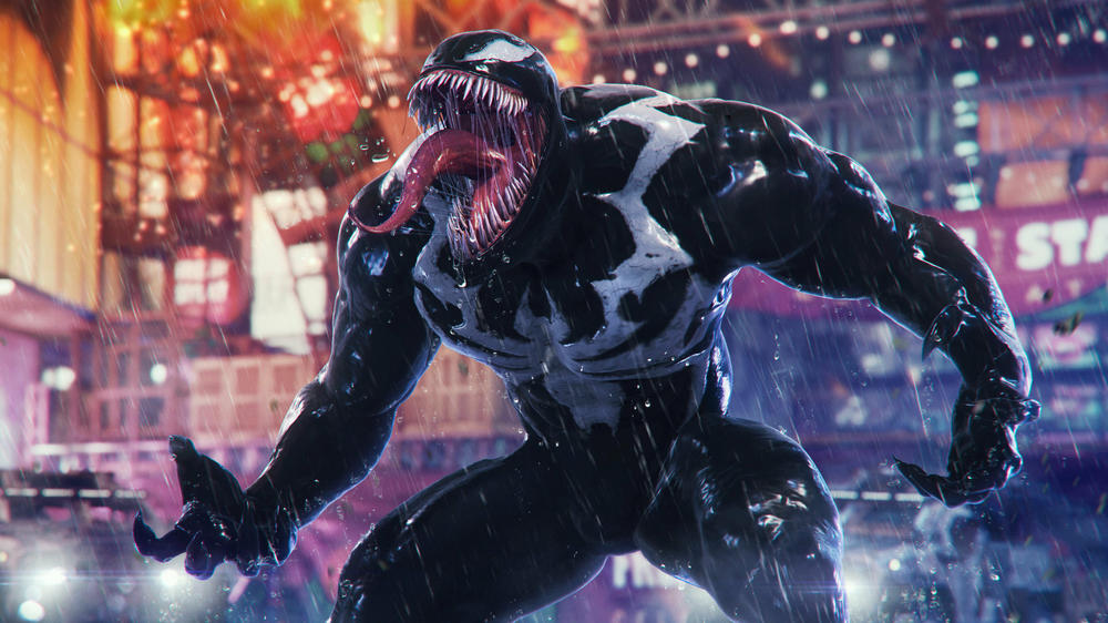 Venom, the baddest of Marvel's Spider-Man 2's bad guys.