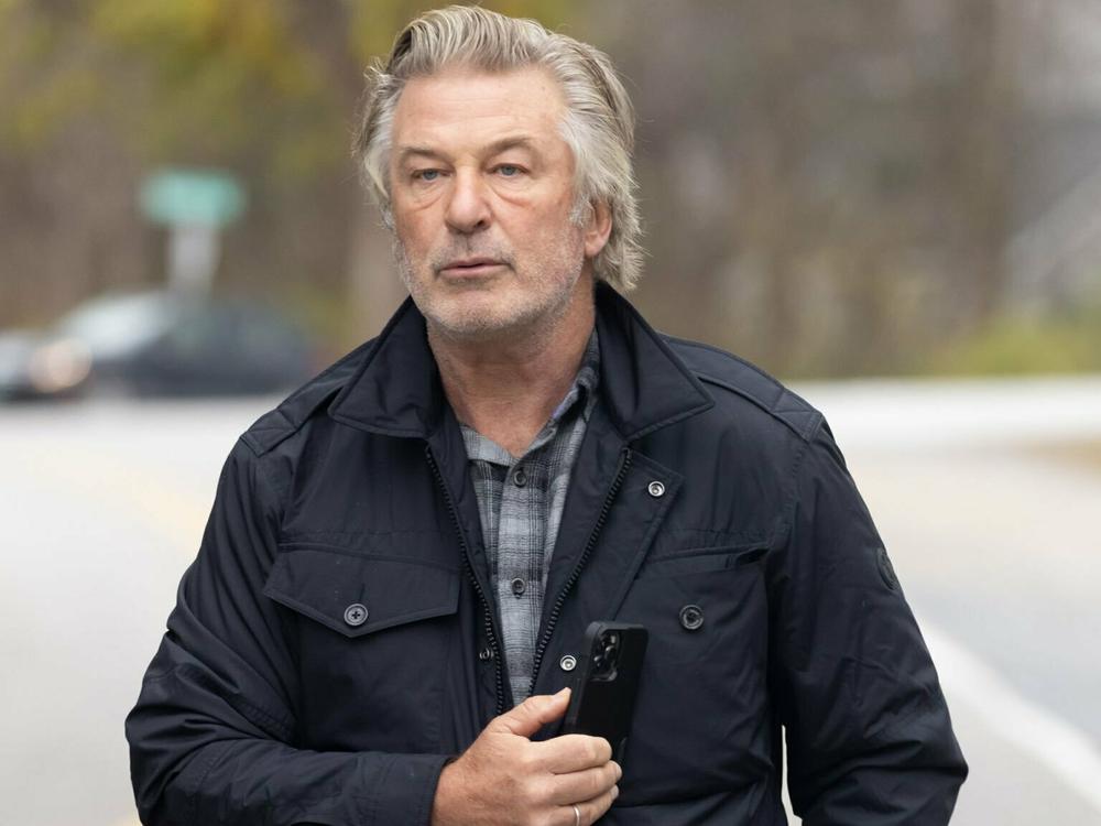 Alec Baldwin spoke to reporters in 2021 about the shooting of cinematographer Halyna Hutchins.
