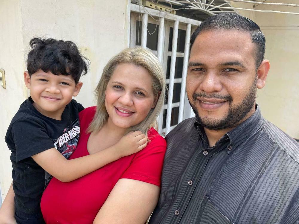 Ángel Marín, his wife Carolina and their 4-year-old son, Matías, left Venezuela to try to start a life in the U.S.