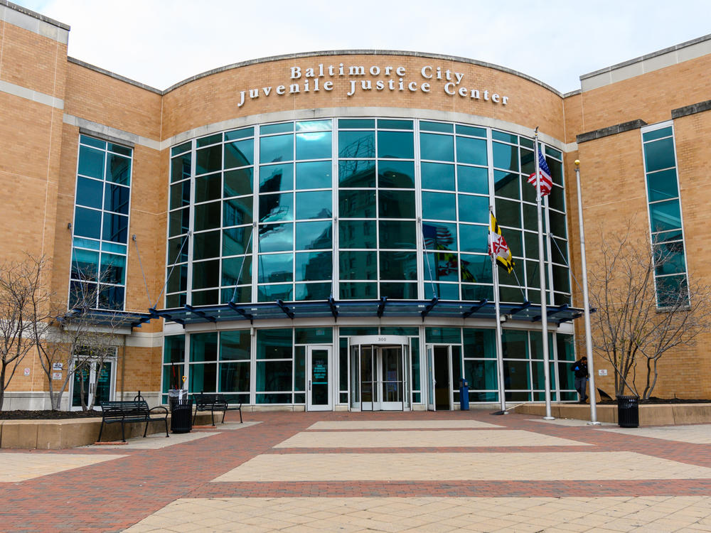 The Baltimore City Juvenile Justice Center in Baltimore, Maryland.