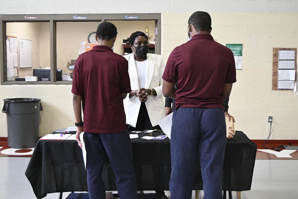 Youths incarcerated at the Baltimore City Juvenile Justice Center attended a career fair.