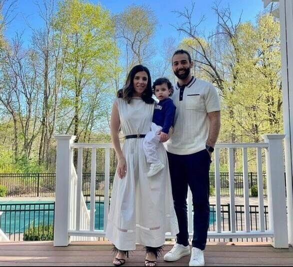 Wafaa Abuzayda, her husband Abood Okal and their one-year-old son Yousef.
