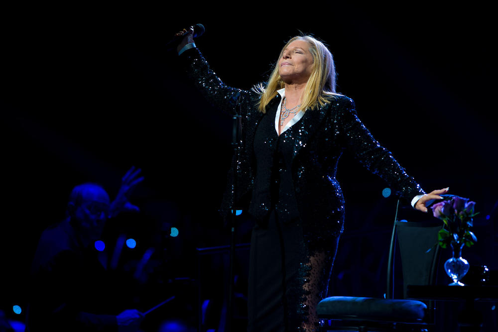 Barbra Streisand performs in Philadelphia in October 2012.