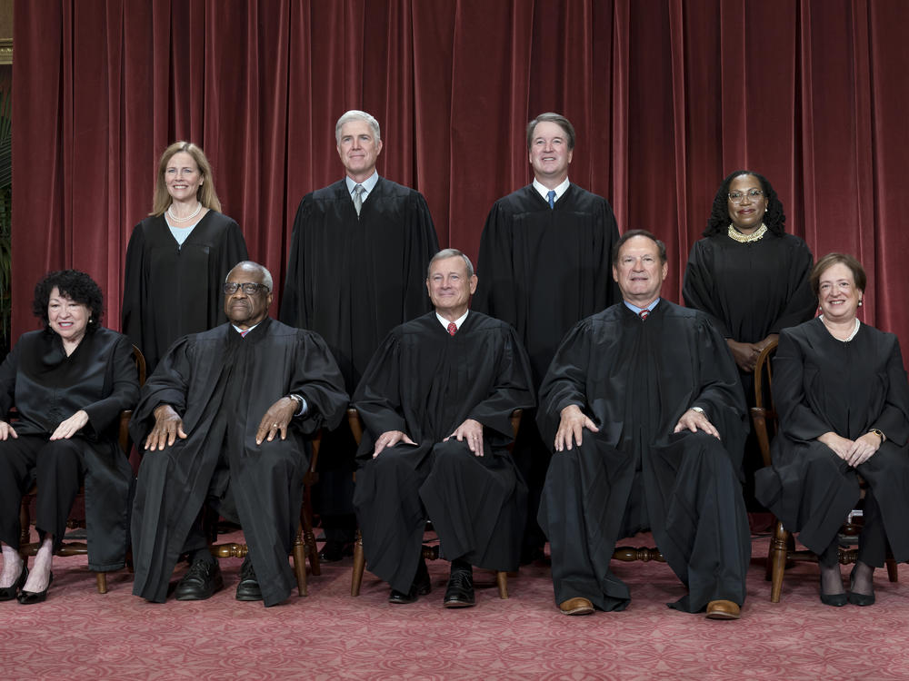 Members of the Supreme Court sit for a group portrait last October.