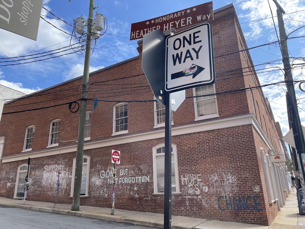 The street where Heather Heyer was killed during the Nazi rally in 2017 has been renamed to Heather Heyer Way. Residents in Charlottesville say that day still leaves an impact on the town.