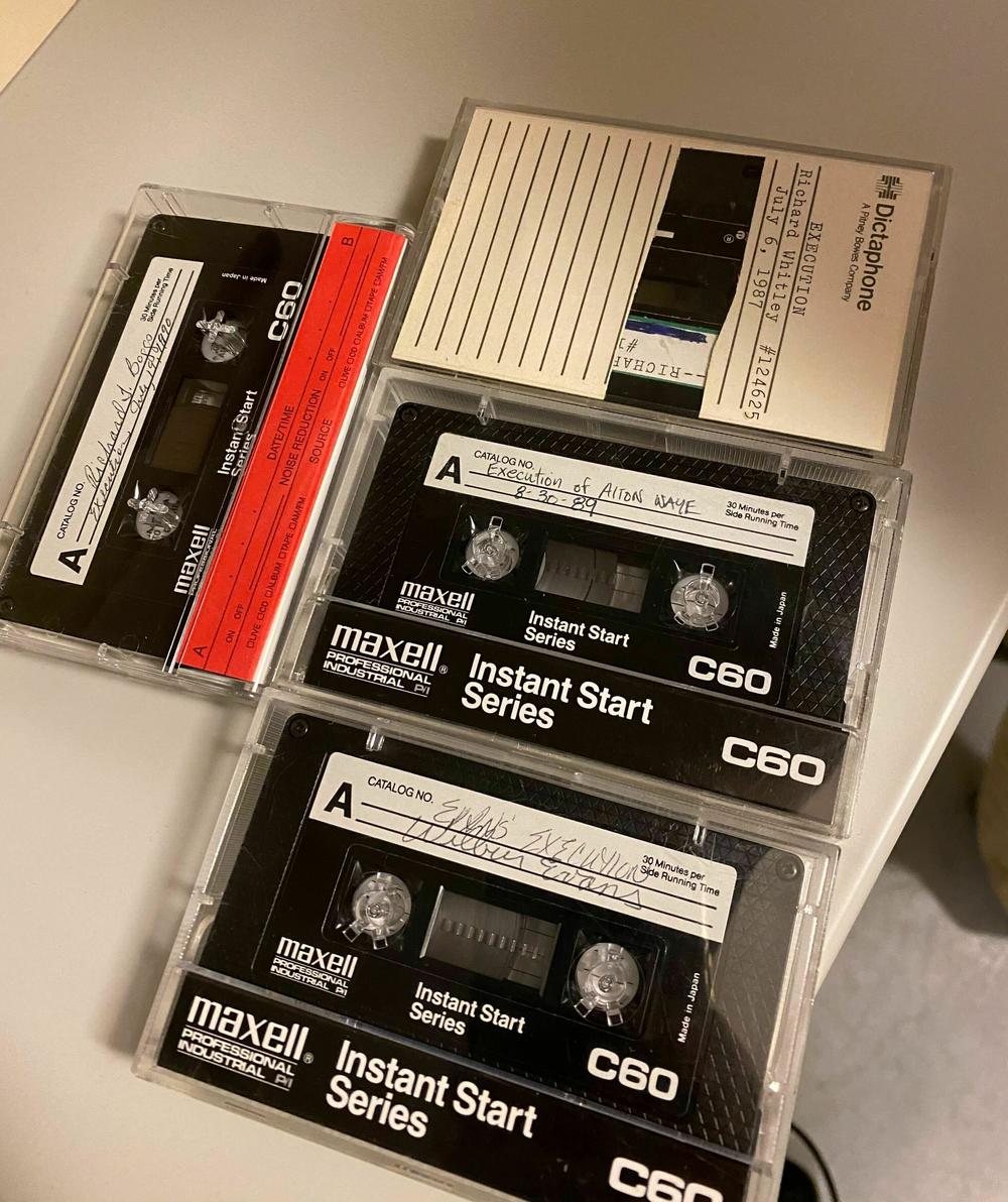 Cassette tapes obtained by NPR from the Library of Virginia contained audio recordings of the executions of four prisoners.
