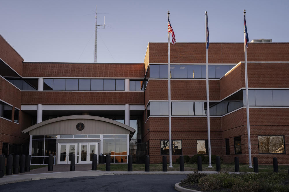 The exterior of the Virginia Department of Corrections in Richmond, Va.