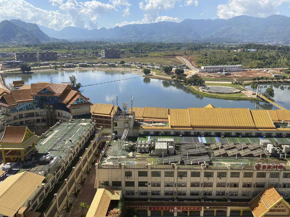 This photo provided by Kyaw Ko Lin shows a view of Laukkaing city in Shan state, Myanmar on Nov. 20. Myanmar's military government has acknowledged that it withdrew its forces from the city.