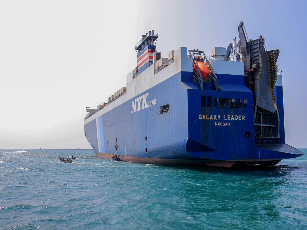 The Galaxy Leader cargo ship was seized by Houthi fighters in the Red Sea in late November. The Bahamas-flagged, British-owned Galaxy Leader, operated by a Japanese firm but having links to an Israeli businessman, was headed from Turkey to India when it was seized and rerouted to the Yemeni port of Hodeida.