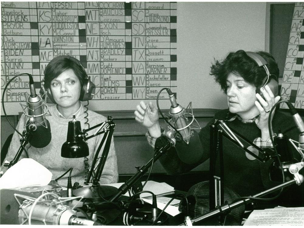 Cokie Roberts and Linda Wertheimer report on election night in 1984.