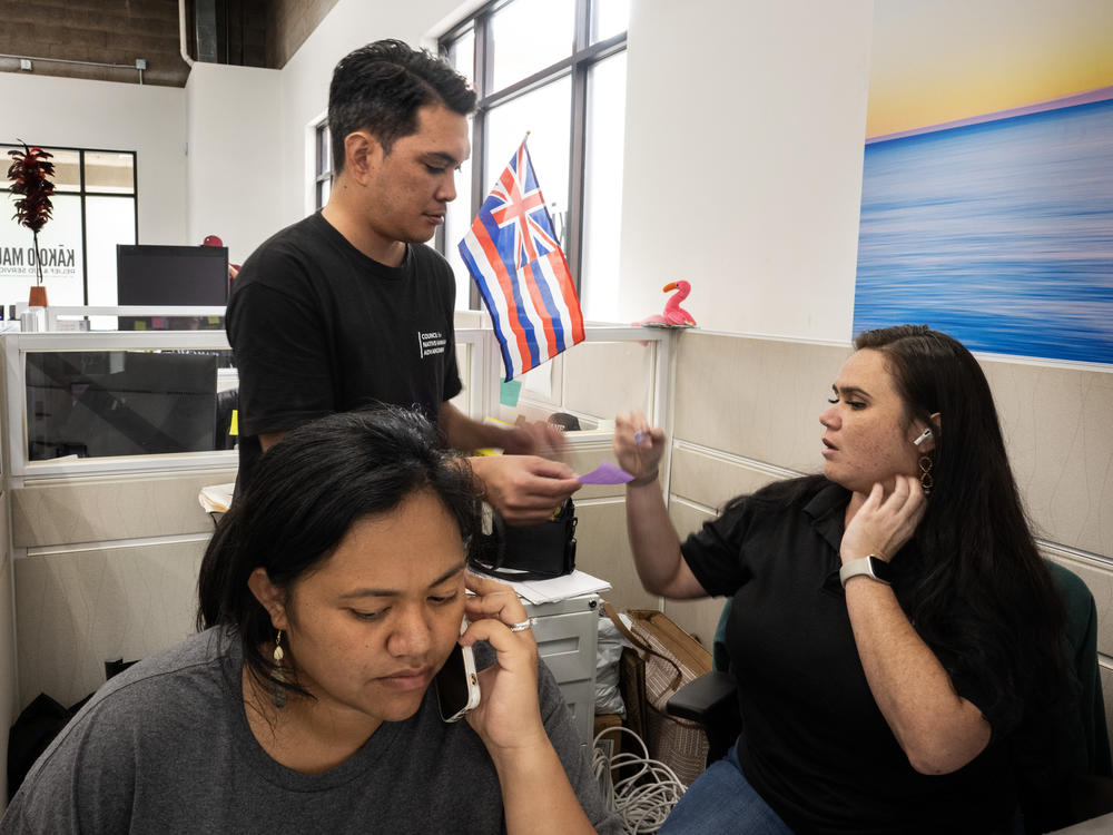 The Council for Native Hawaiian Advancement (CNHA) is trying to help fire victims navigate the complicated recovery process, including job placement. Some members of the staff were also displaced in the fires.