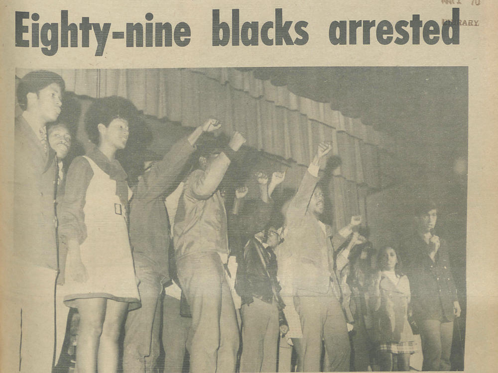 The campus newspaper, The Daily Mississippian, covered a protest by Black students who disrupted a concert at the University of Mississippi's Fulton Chapel in 1970. The protesters were demanding racial equality on campus. Eighty-nine Black students were arrested, and eight of them expelled.