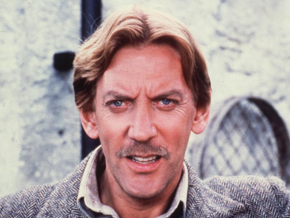 Donald Sutherland pictured in the 1970s.