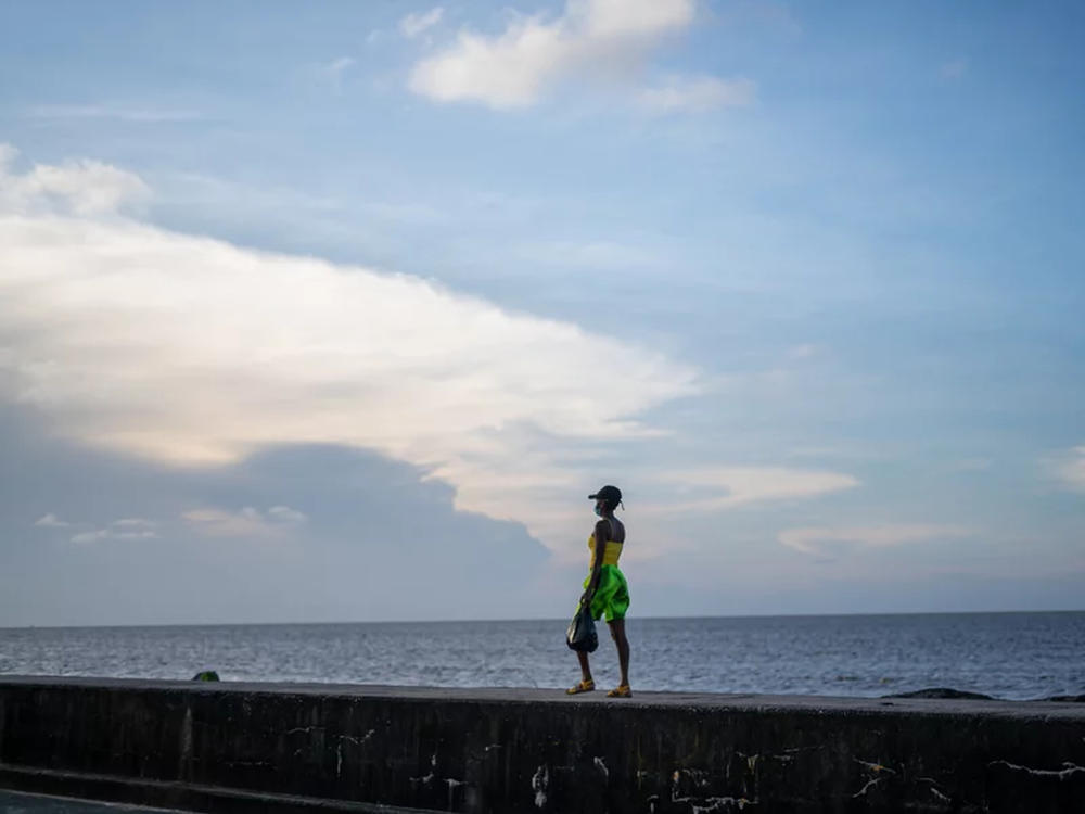 Sea levels in Guyana are rising several times faster than the global average. High tides sometimes spill over the seawall that is meant to protect the coastline.