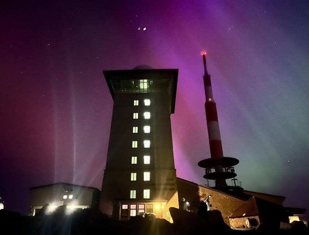 Saxony-Anhalt, Schierke, Germany: Northern lights can be seen from the Brocken. The natural spectacle is particularly intense on Saturday night.