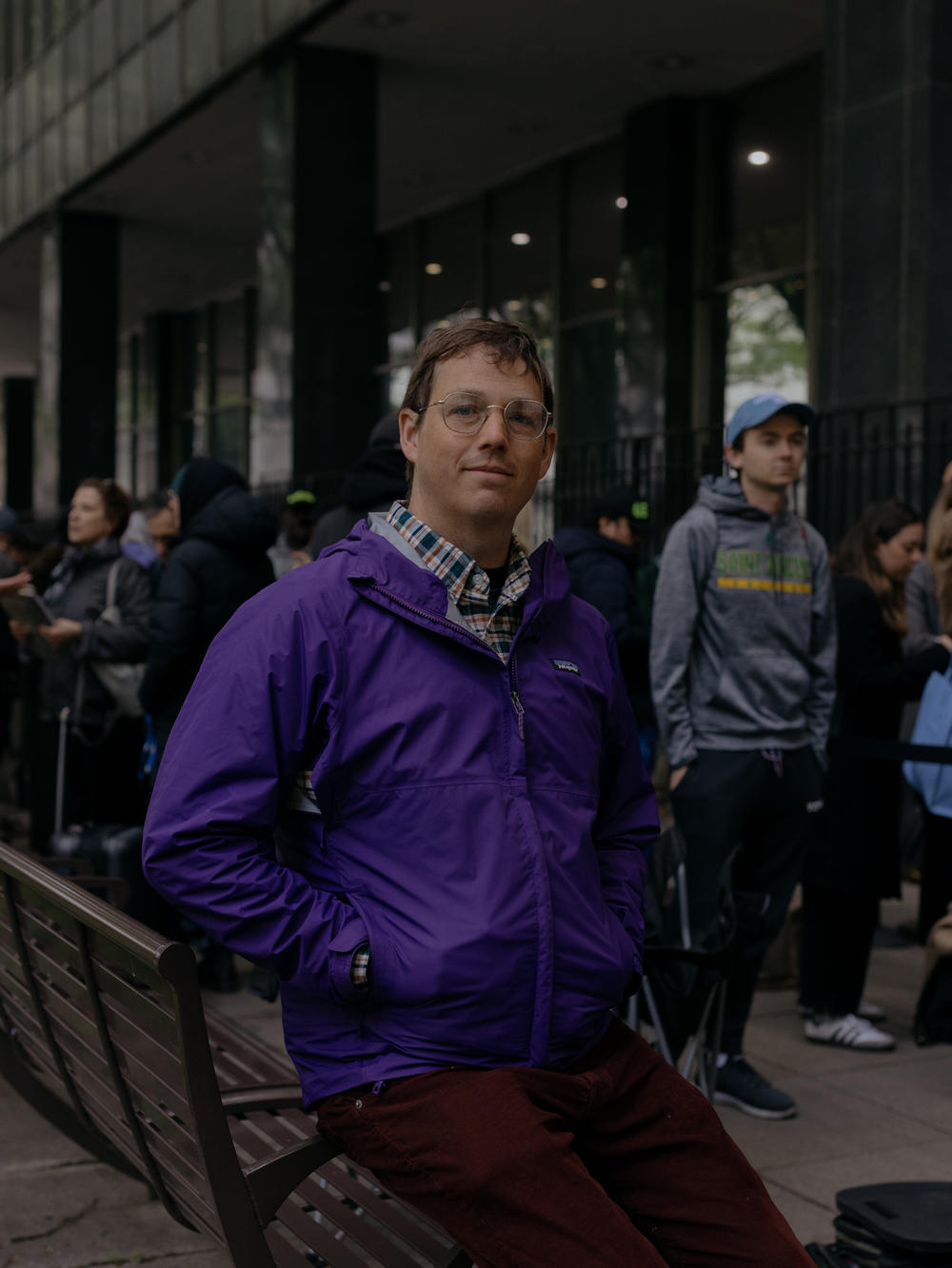 Among the crowd was Cameron Cauffman, 39, who took a four-hour train ride to get in line.