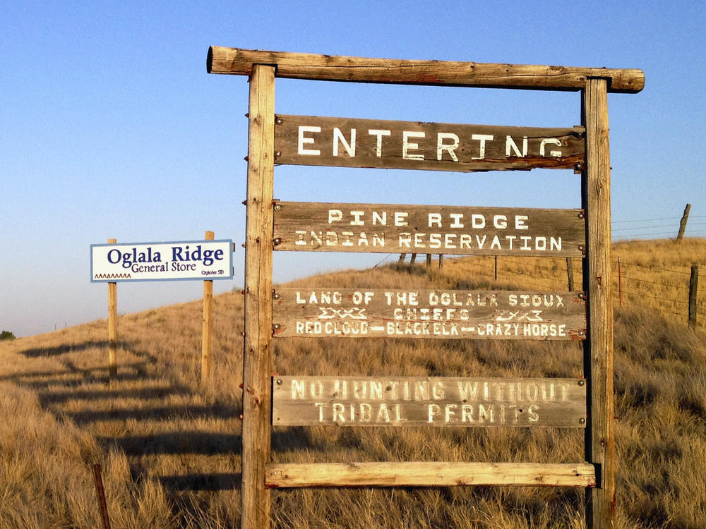 Pine Ridge Reservation, seen here in September 2012, home to the Oglala Sioux tribe, is one of seven reservations that so far have banned Gov. Kristi Noem after she said cartels are infiltrating the state's reservations.