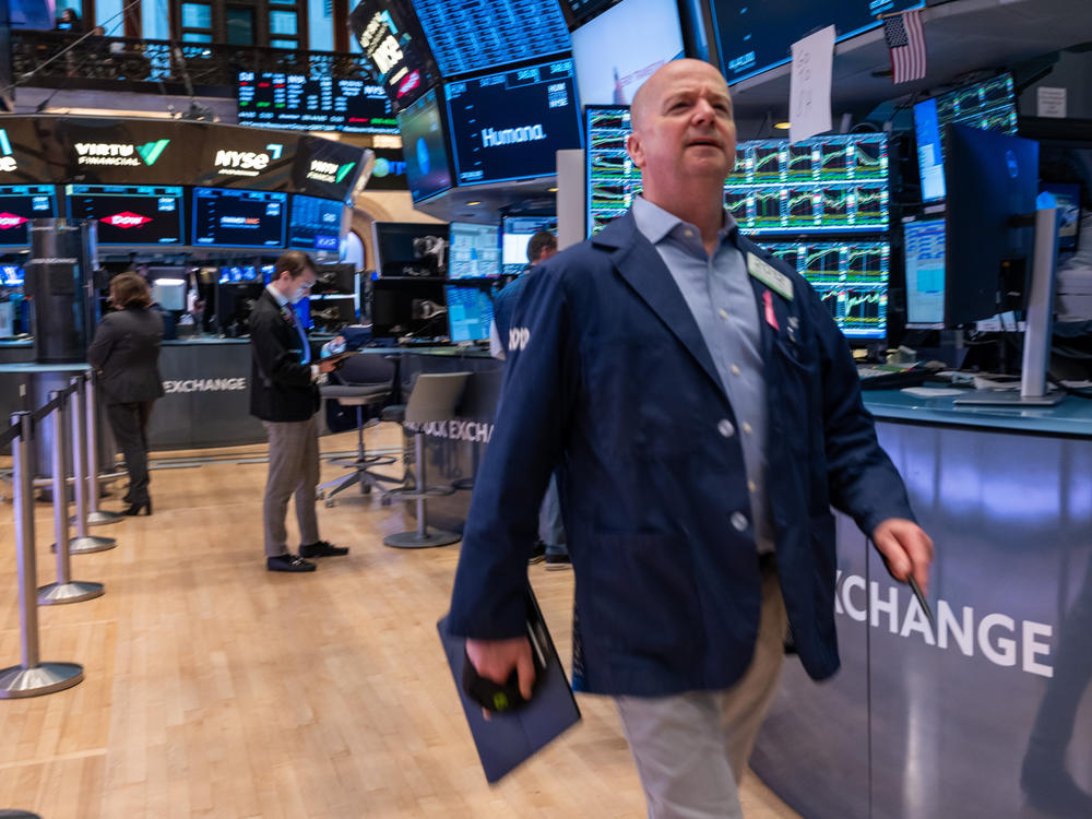 Traders on the floor of the New York Stock Exchange in New York City on May 16, 2024, when the Dow hit 40,000 points for the first time ever.