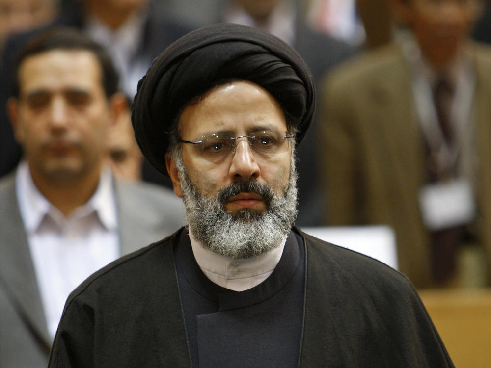 Ebrahim Raisi is pictured on April 22, 2009, at a meeting of top prosecutors from Islamic countries in Tehran, Iran.