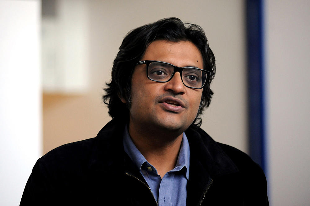Arnab Goswami, one of India's brashest and most controversial TV news anchors, is one of those who publicly implicated Stan Swamy and others in the Bhima Koregaon case. Here, he poses during an interview with Agence France-Presse in Mumbai on April 26, 2017.