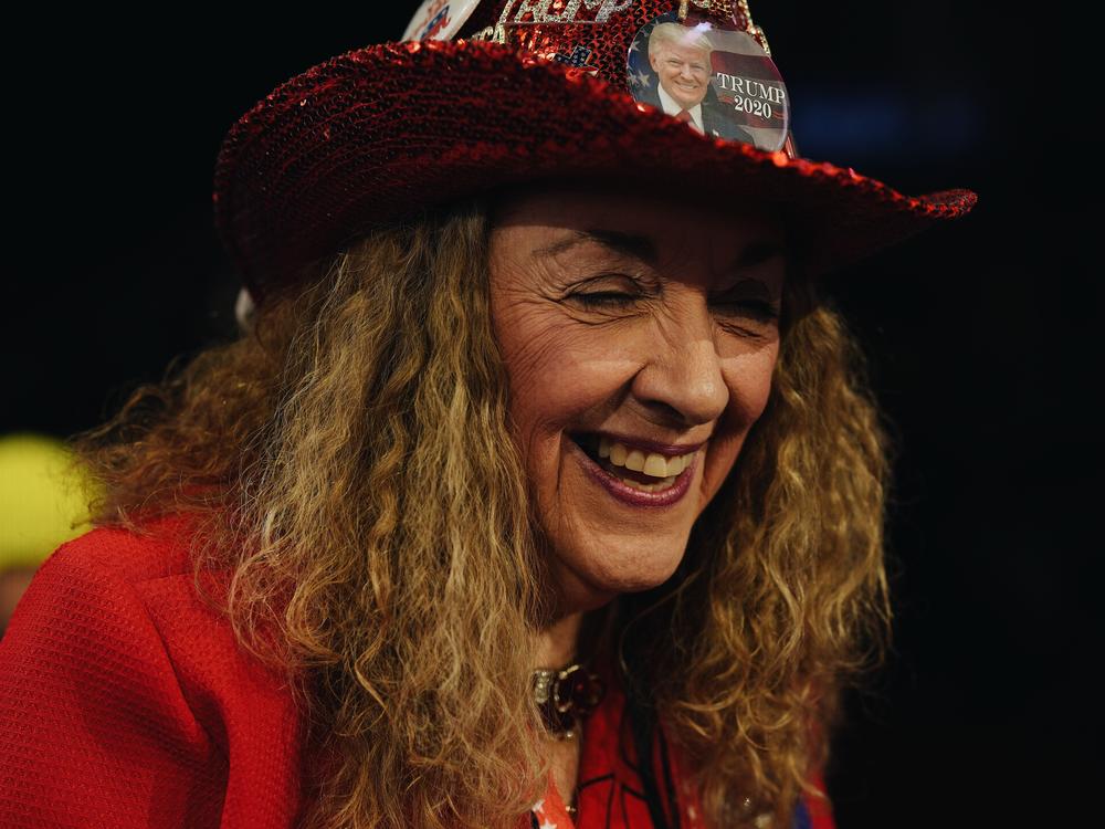 Linda D. Buckles, delegate from Tennessee, smiles for a portrait on the third day of the Republican National Convention.