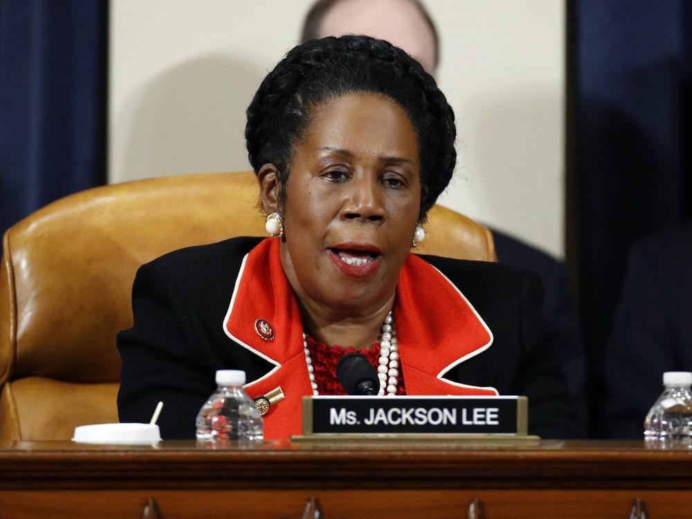 Rep. Shelia Jackson Lee, D-Texas, speaks during a House Judiciary Committee meeting on Dec. 13, 2019 on Capitol Hill in Washington, D.C. 