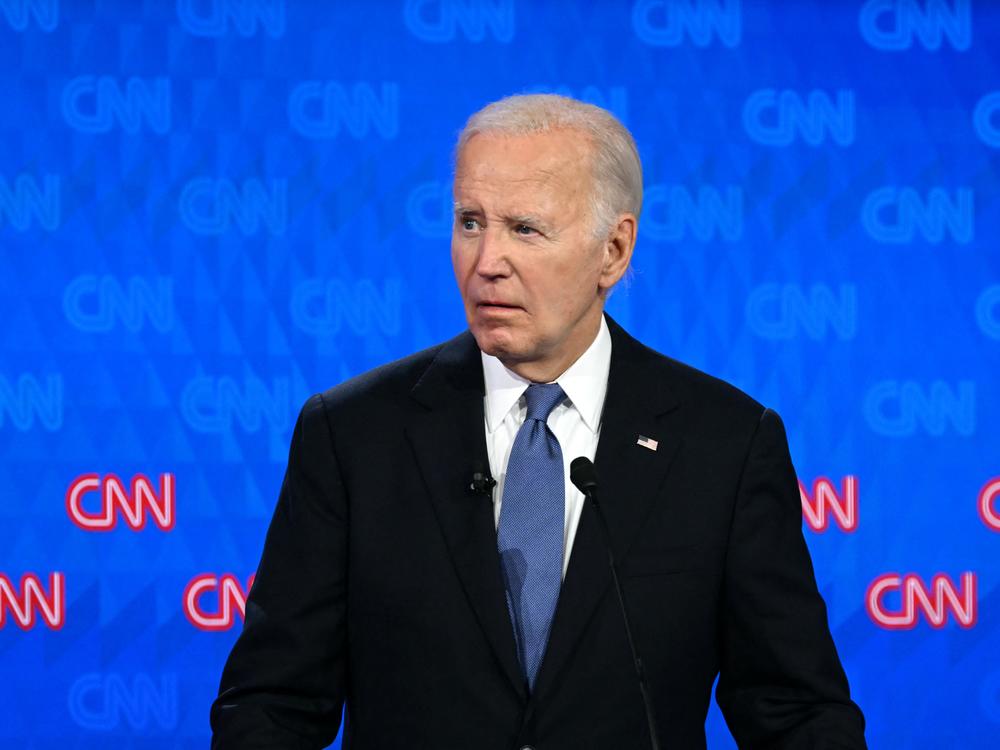 President Biden seems to lose his train of thought and badly stumbled during a debate with former President Donald Trump on June 27, sparking cries to drop out of the race.