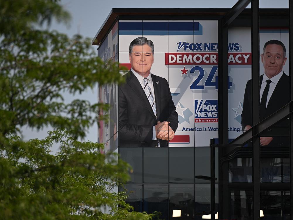 Fox News Channel signage is displayed on a building near the 2024 Republican National Convention in Milwaukee. Fox scored two major legal victories within 24 hours.