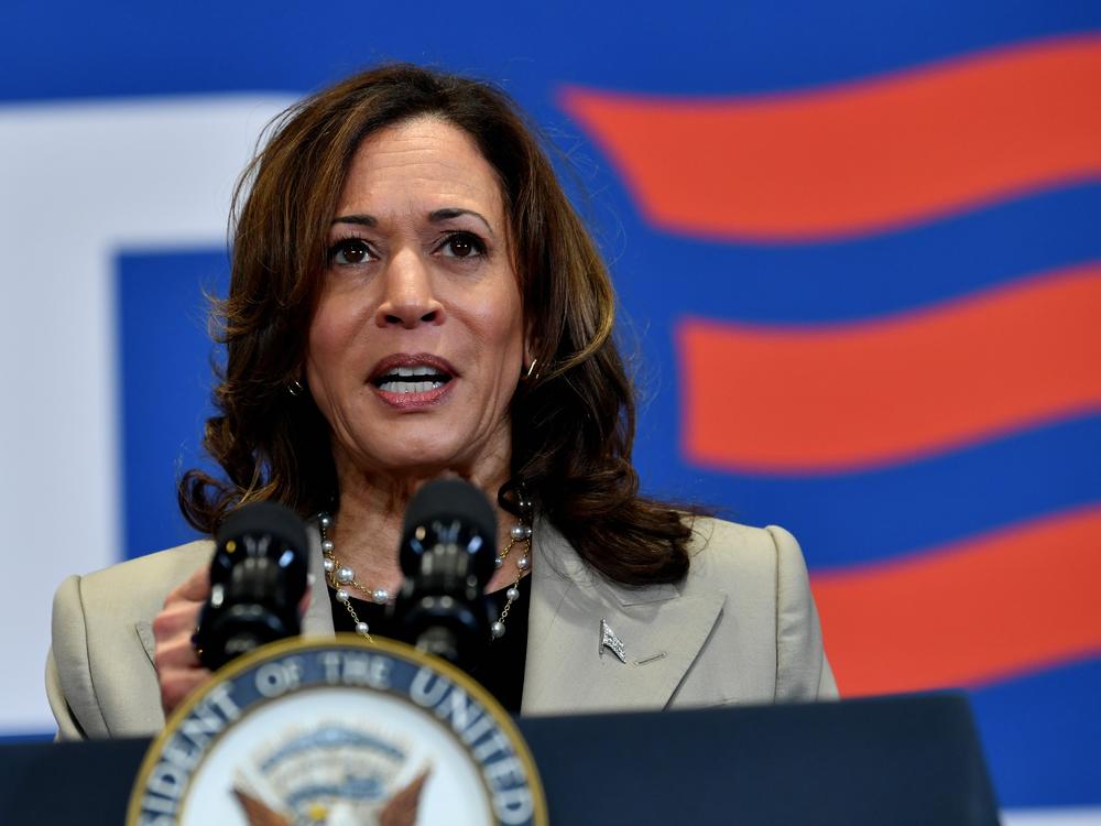 Abortion rights and other health care issues were part of Vice President Kamala Harris's campaign stump speech in Fayetteville, N.C., on Thursday — three days before Biden dropped out of the race.