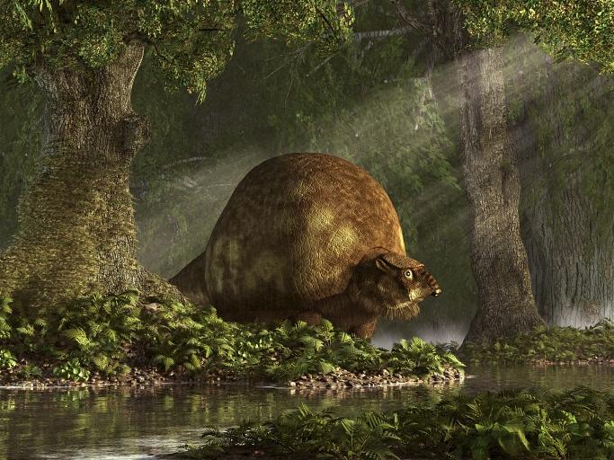 Glyptodonts were giant, armadillo-like shelled mammals that went extinct about 10,000 years ago. A study reveals that cut marks on a glyptodont fossil in South America could have been made by humans a little over 20,000 years ago.