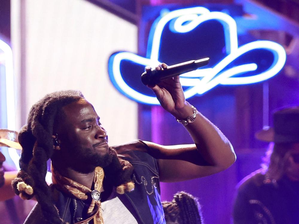 Shaboozey performs during the 2024 BET Awards in Los Angeles in June 2024.