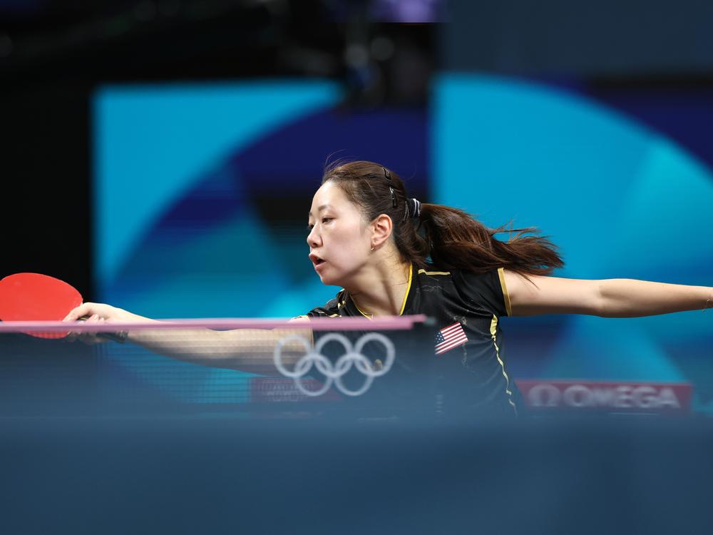 Lily Zhang, 28, reached the round of 16 in the women's singles event in Paris, the best Olympic result of her career. 