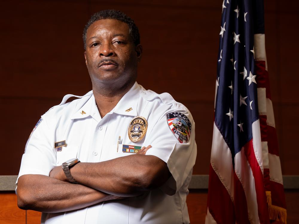 Chief Troy Doyle on Tuesday, Aug. 6, 2024, at the Ferguson Police Department in Ferguson.