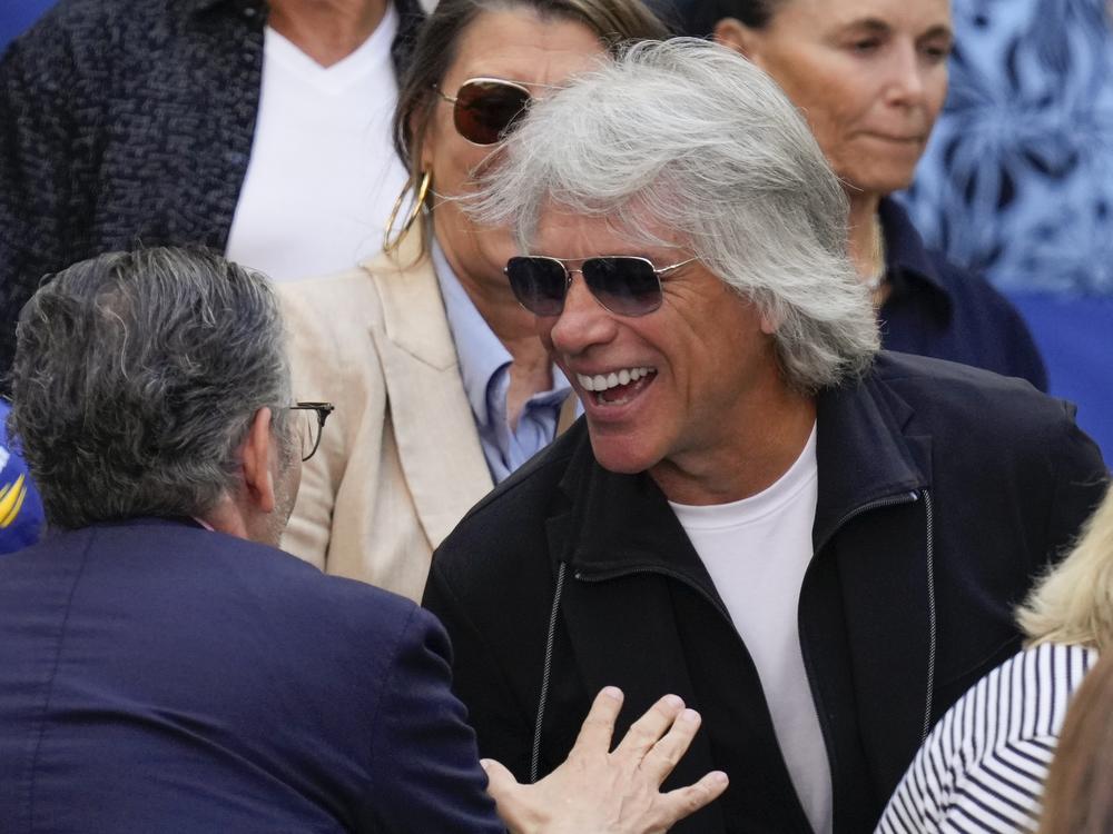 Jon Bon Jovi, pictured at the U.S. Open tennis championships in New York on Sunday, is credited with helping save a woman's life on a Nashville bridge just days later. 