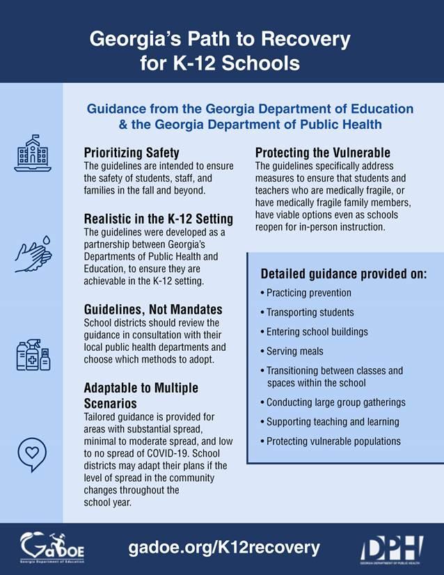 Georgia Departments Of Education, Public Health Release Guidelines For ...